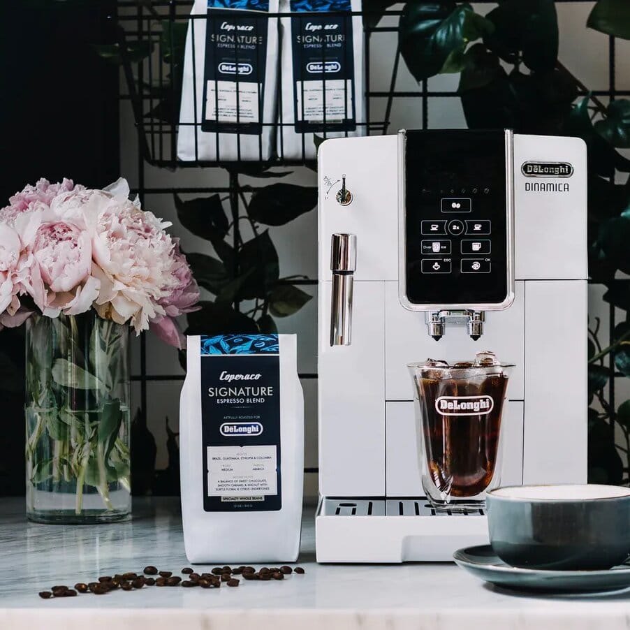De’Longhi Signature Espresso Blend Coffee, 100% Arabica, Medium Roast, (Whole Bean) 12 oz