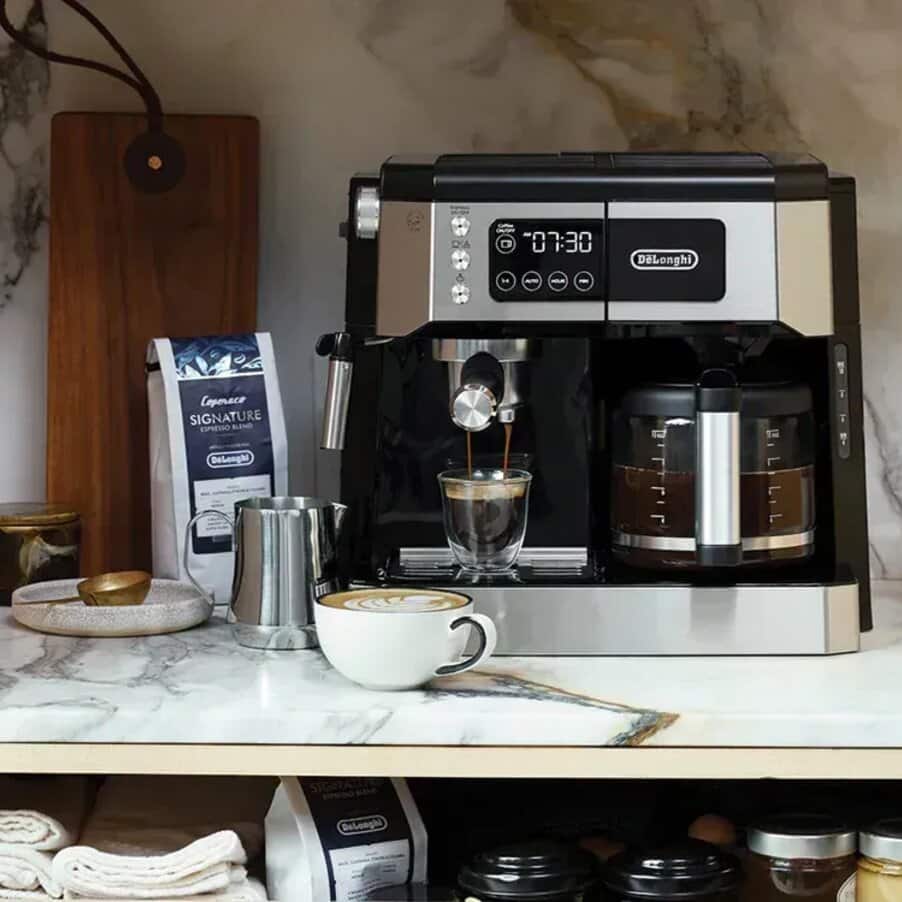 De’Longhi Signature Espresso Blend – Specialty Ground Coffee, 100% Arabica, Medium City Plus Roast