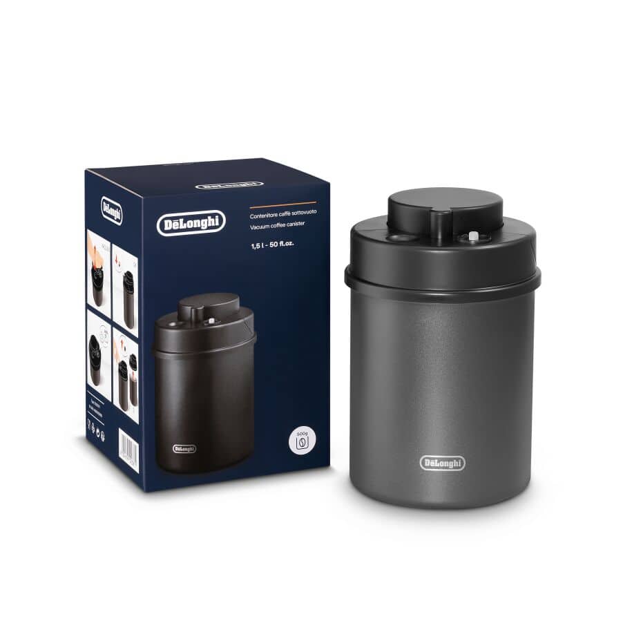 De'Longhi Vacuum Coffee Canister Black