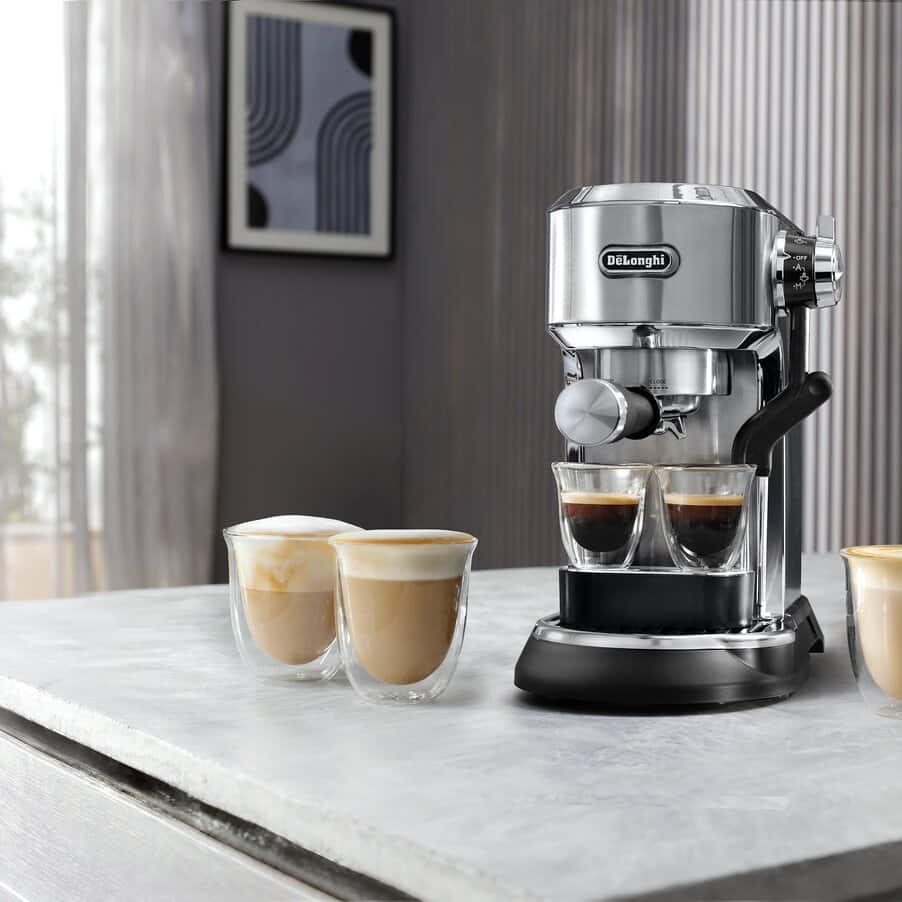 De'Longhi Dedica Maestro Plus Espresso Machine with Automatic Steam Wand