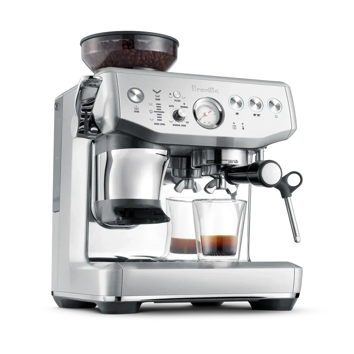 Breville Barista Express Impress Semi-Automatic Espresso Machine with Grinder – BES876BSS1BNA1
