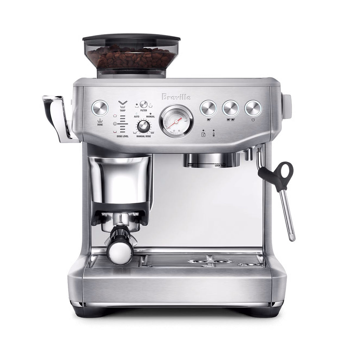 Breville Barista Express Impress Semi-Automatic Espresso Machine with Grinder – BES876BSS1BNA1